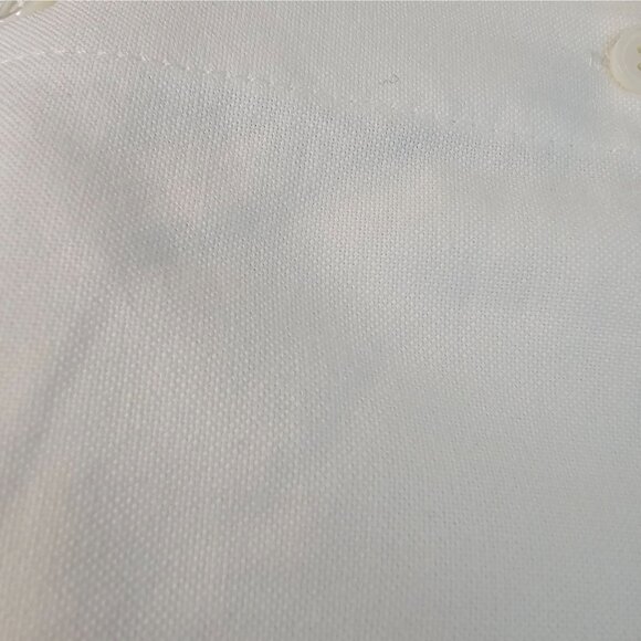 Rumored NWT Ex-Boyfriend White M Collared Bttn Down Business Casual Top Preppy - Picture 9 of 9